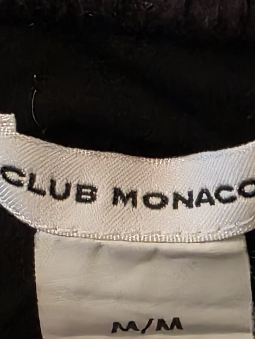 Club Monaco Lush Textured Black Tank Top Size M EUC - Picture 3 of 6